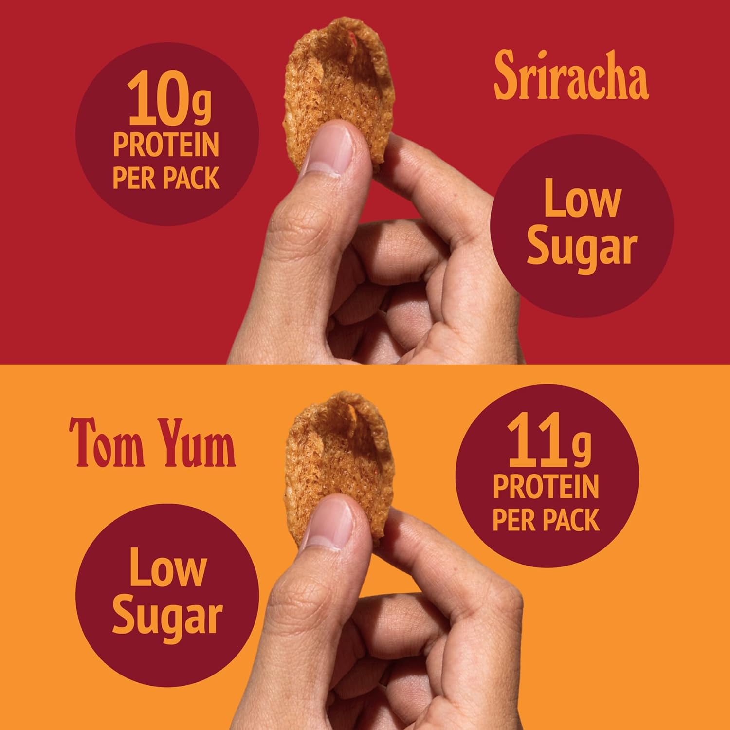 Bangkok Bites Protein Chips, Variety Pack