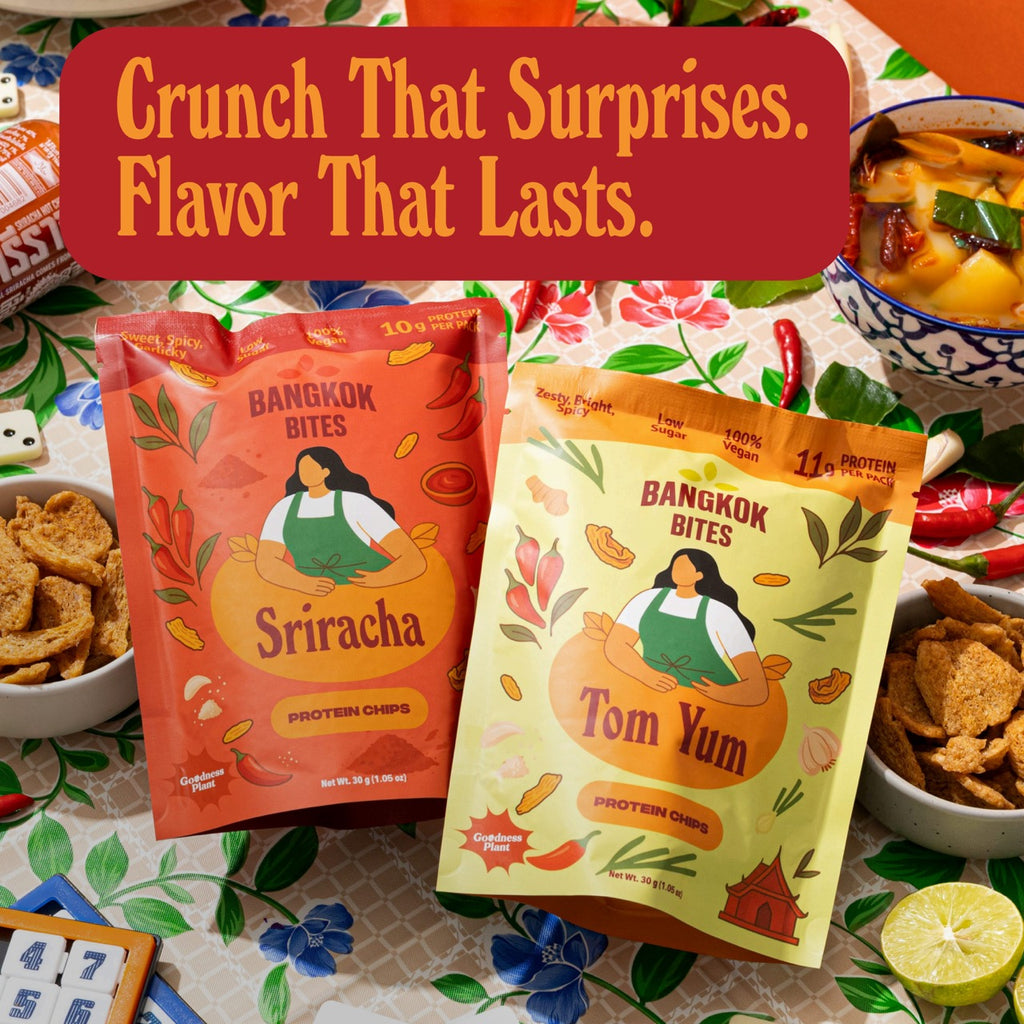 Bangkok Bites Protein Chips, Variety Pack