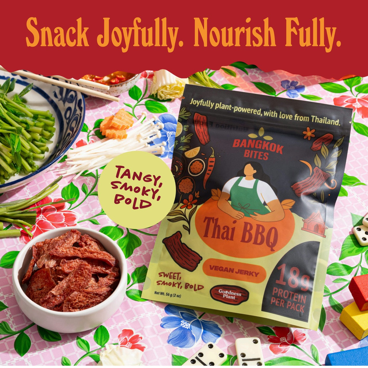 Bangkok Bites Jerky, Thai BBQ